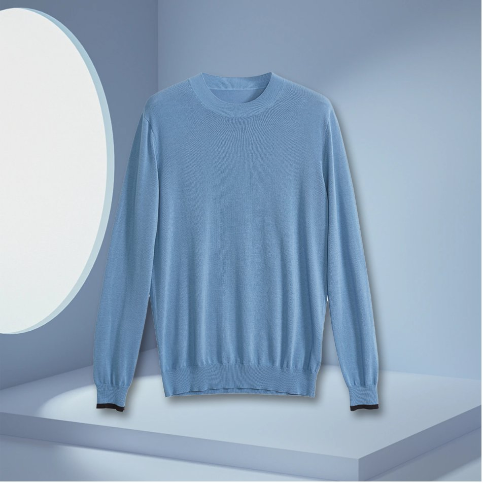 2025 Men&prime;s 100% Cashmere Solid Colors High Neck Knitwear Custom Logo Knitted Turtleneck Business Warm Sweaters for Winter