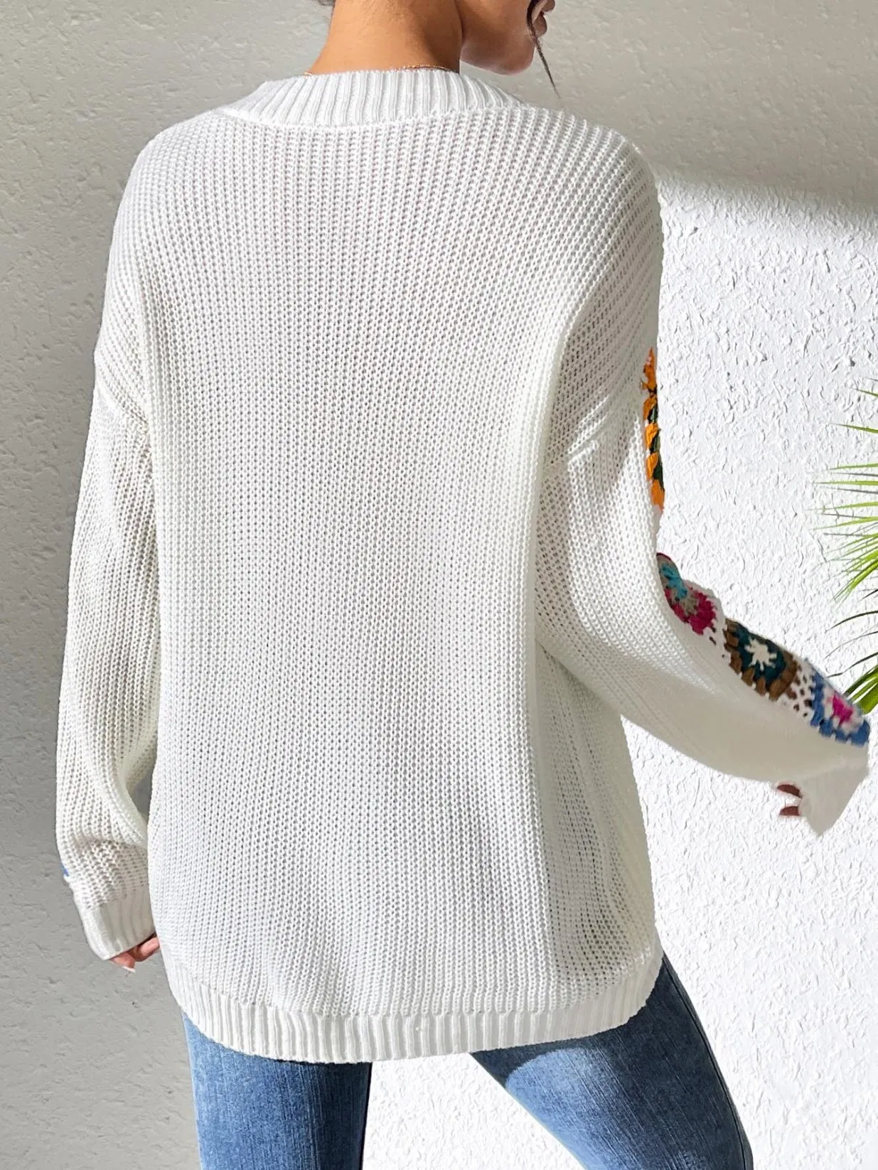 Winter Women Elegant Solid Color Sweater Soft Comfortable Knitted Long Casual Apparel
