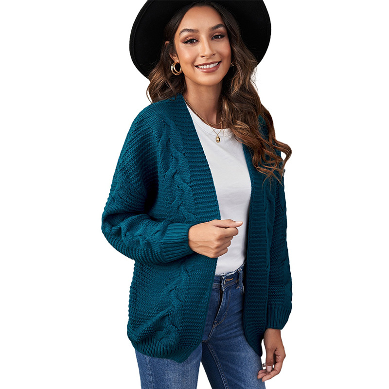 Spring Long Sleeve Knit Plus Size Luxury Women Sweater Cardigan