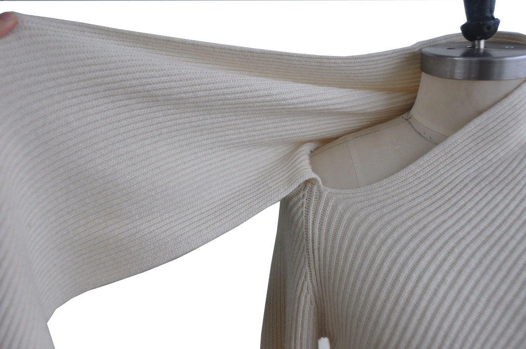 Cashmere Blended Women Pullover Knitted Long Sweater with Scarf