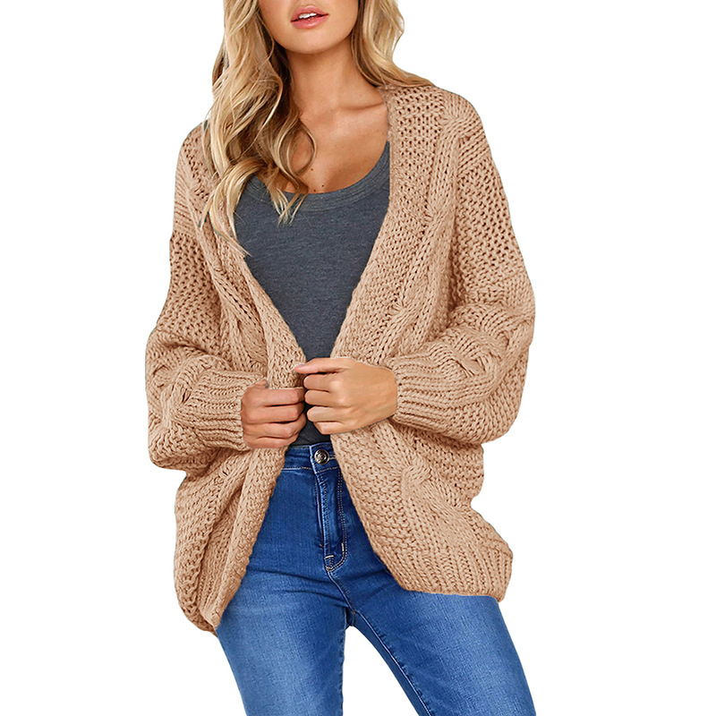 Spring Long Sleeve Knit Plus Size Luxury Women Sweater Cardigan