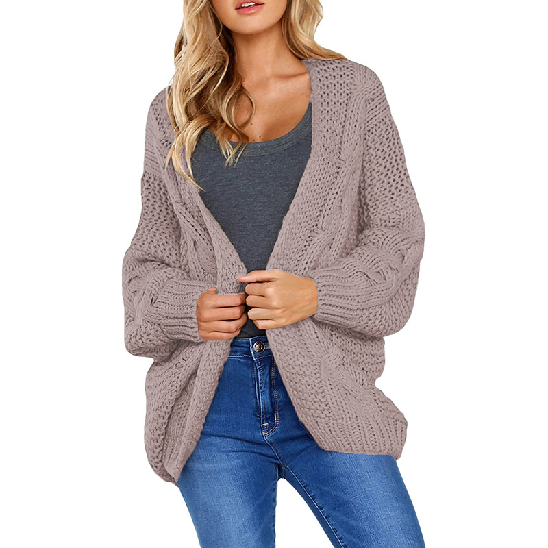 Spring Long Sleeve Knit Plus Size Luxury Women Sweater Cardigan