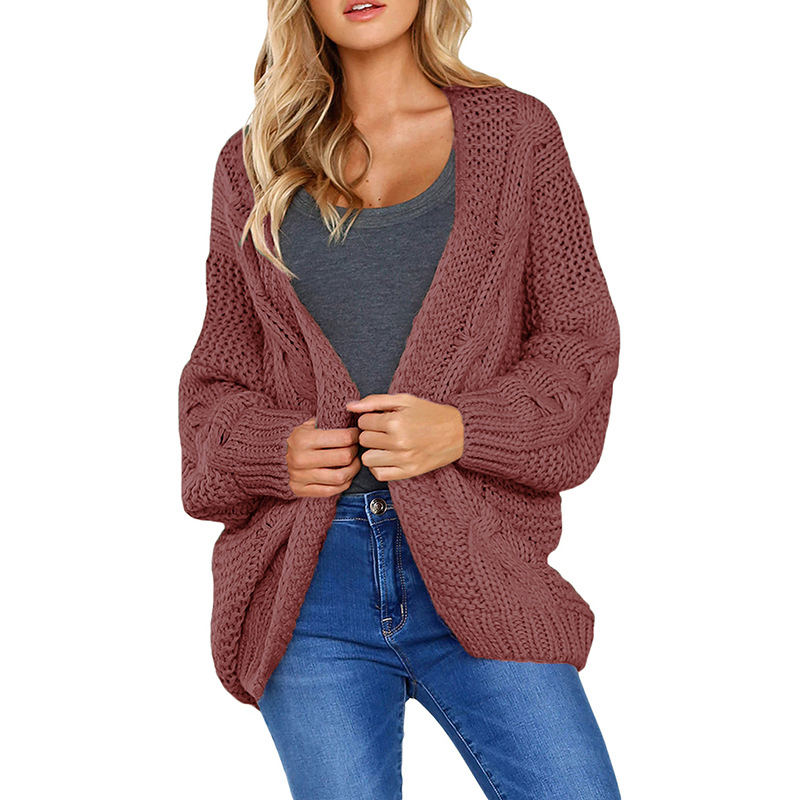Spring Long Sleeve Knit Plus Size Luxury Women Sweater Cardigan