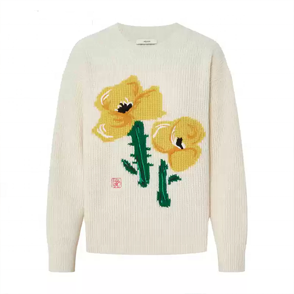 Stylish Embroidered Sweater for Fall and Winter Fashion