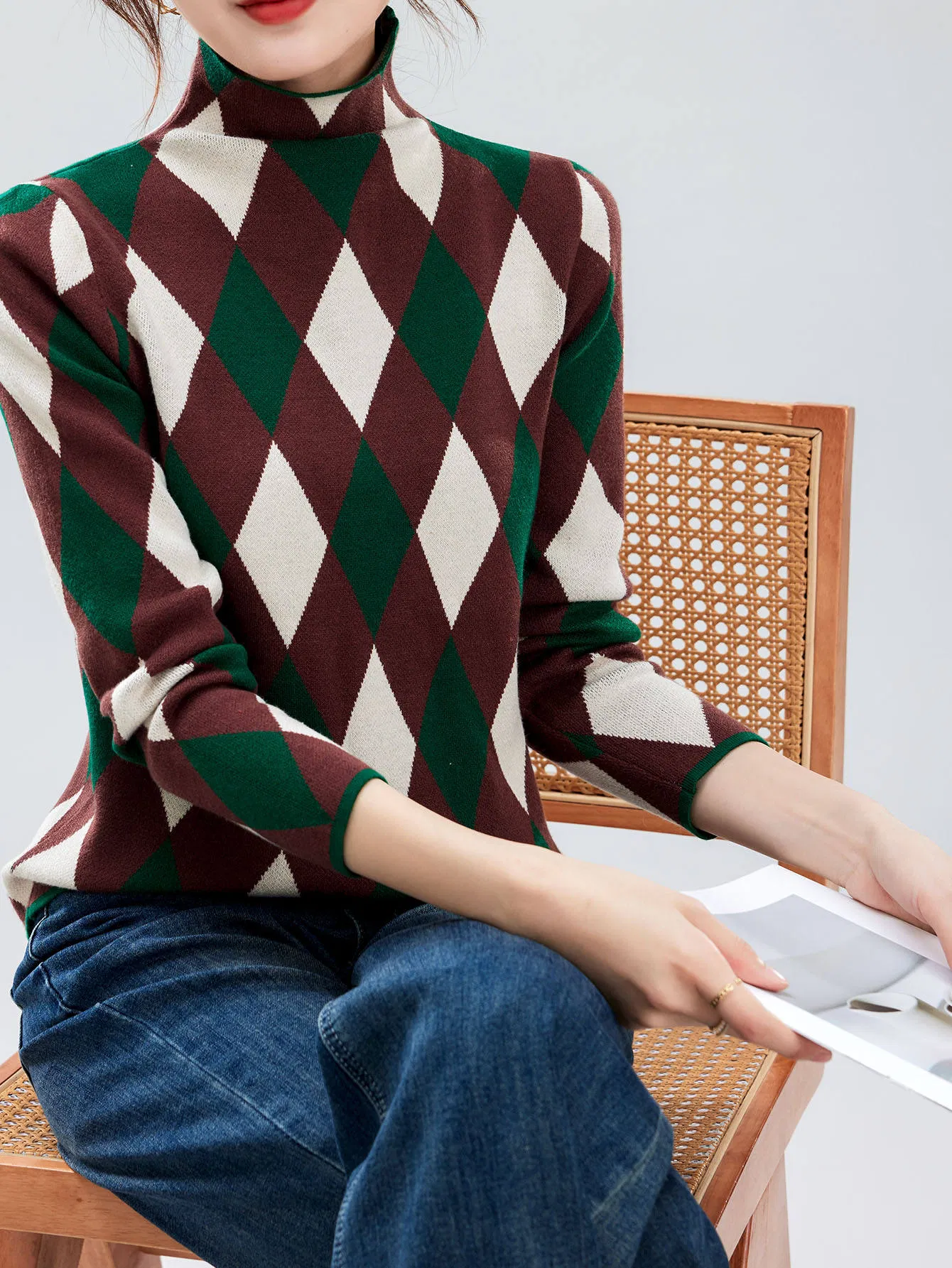 Retro Soft Knit Sweater for Fall and Winter Style