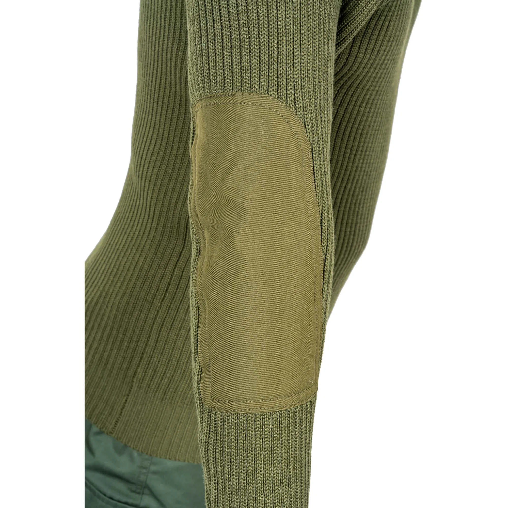 Polyester Green Sweather Winter Pullover Long Sleeve Round Neck Sweater