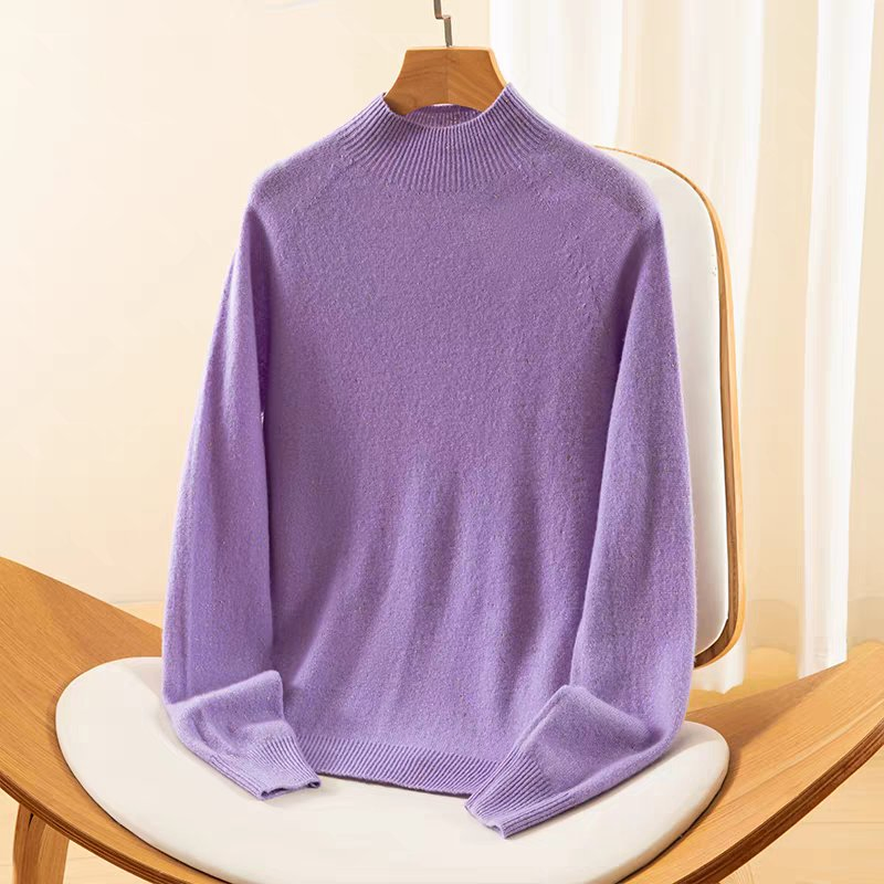 Women&prime;s Roundneck Jumper Ultra Soft Sweater - Premium 91% Wool and 9% Lurex