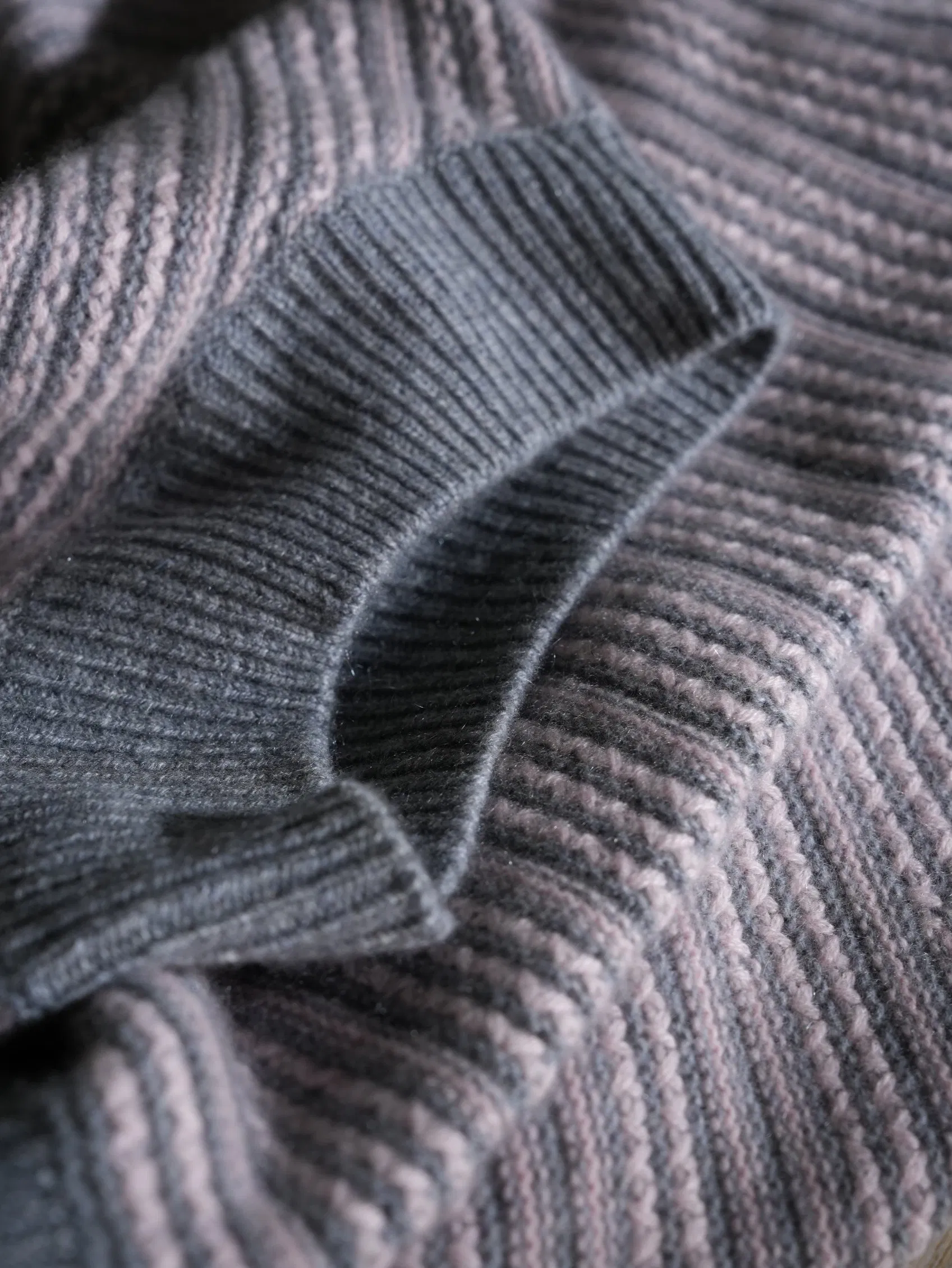 Luxury Women&prime;s Striped Jumper Sweater - 100% Cashmere 424G