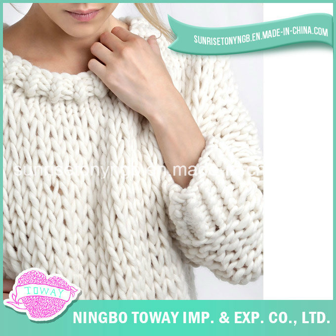 High Quality Wool Hand Knitting Child Winter Sweater