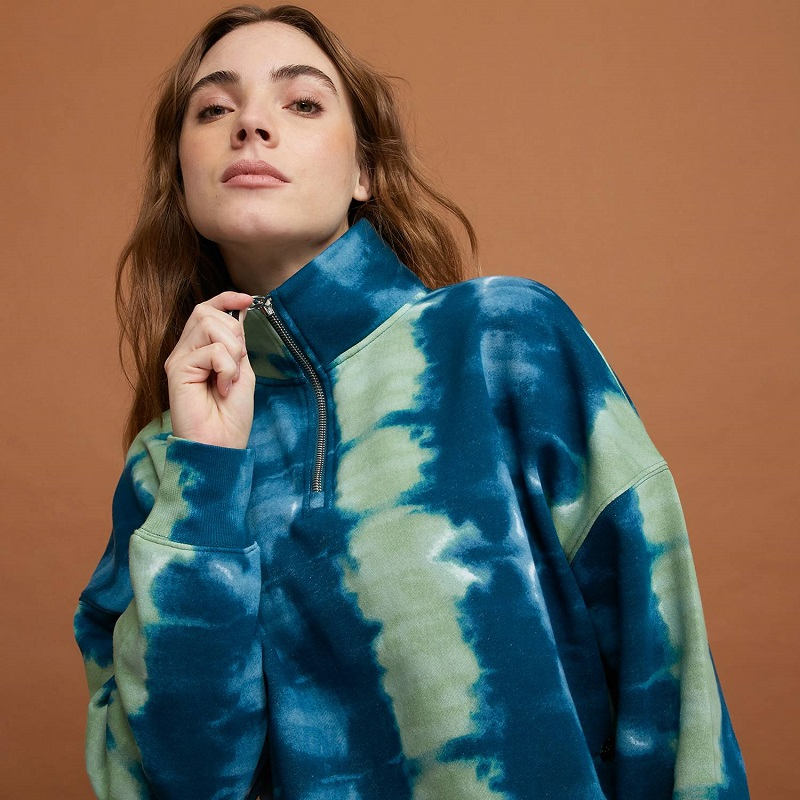 Womens Pullover Tie Dye Sweatshirts Top