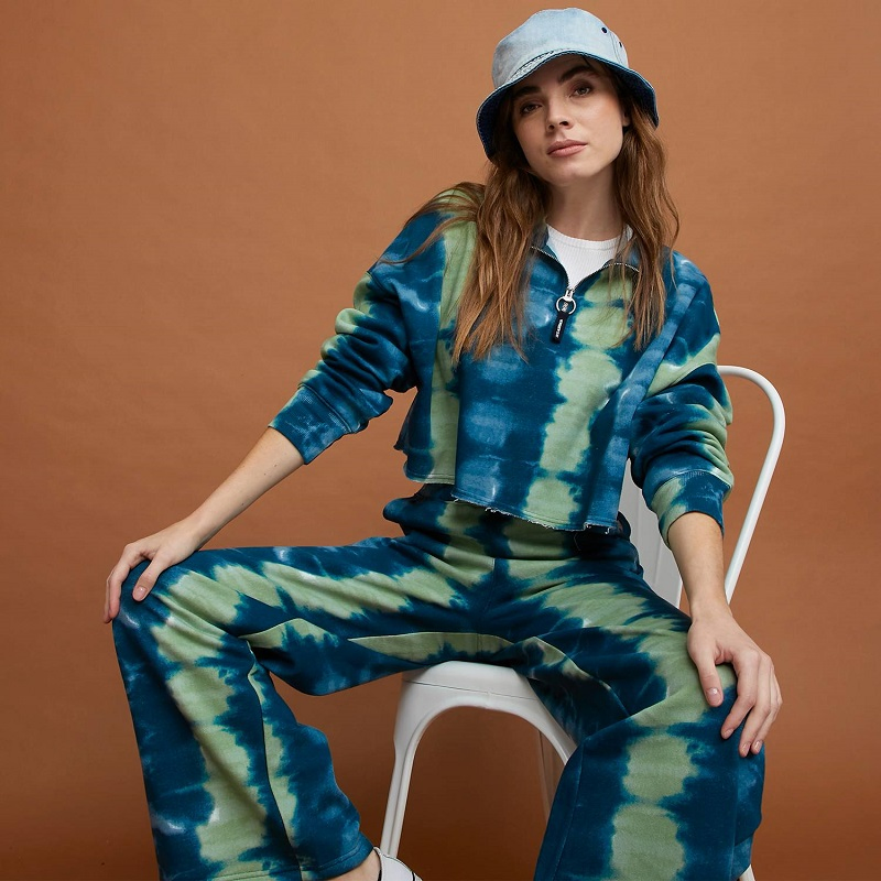 Womens Pullover Tie Dye Sweatshirts Top