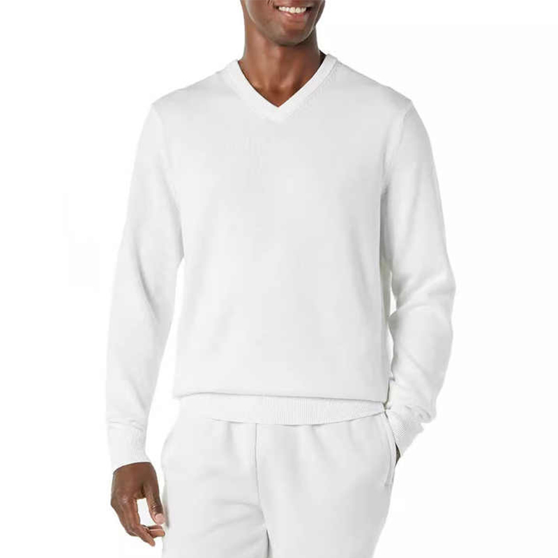 Long Sleeved Sweater V-Neck Pullover Knitted Spring and Autumn Business Men&prime;s Clothing Men&prime;s Sweater