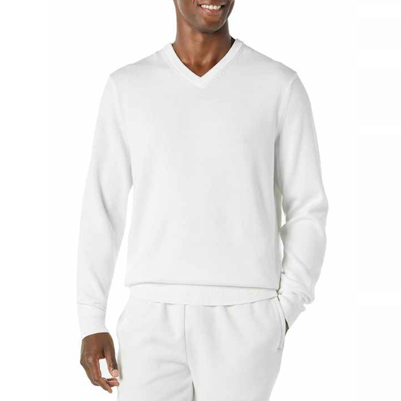 Long Sleeved Sweater V-Neck Pullover Knitted Spring and Autumn Business Men&prime;s Clothing Men&prime;s Sweater