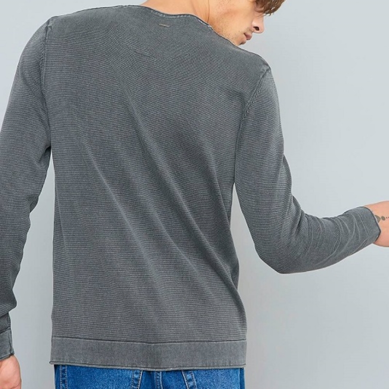 Men&prime; S Pullover Garment Dye Vintage Sweatshirts Top