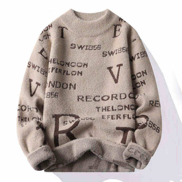 Wholesale Anti-Wrinkle Winter Pullover Regular Standard Wool Crew Neck Cotton Men Pullover Knitwear Sweater