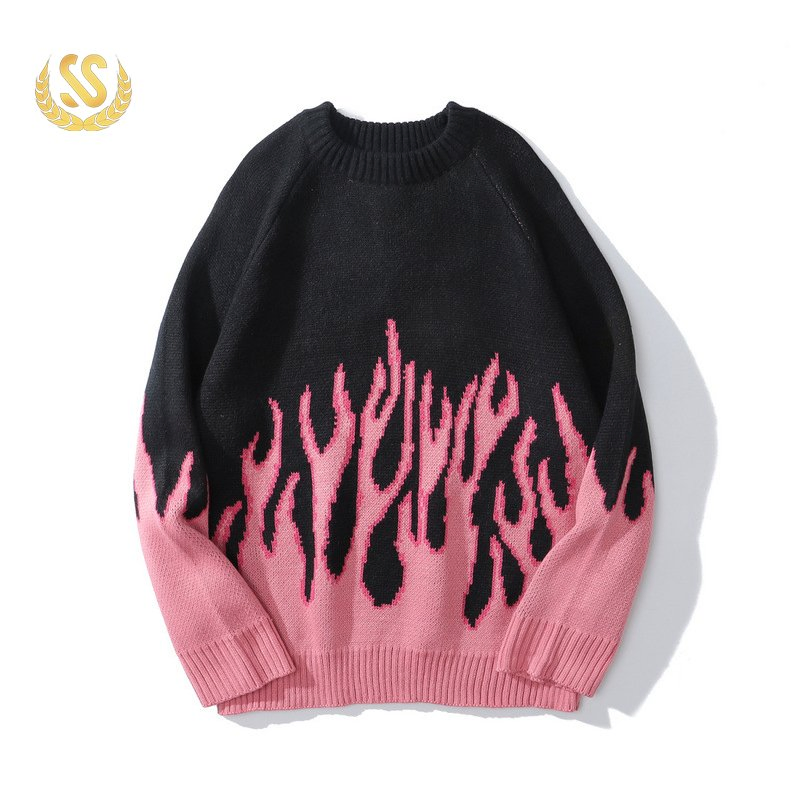Jacquard Wool Custom Knitted Cotton Sweater