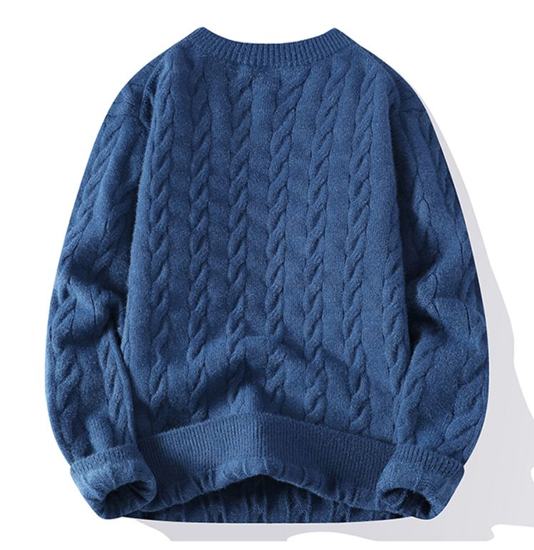 Men′s Classic Fashion Knitted Merino-Wool Blends Pullover Sweater