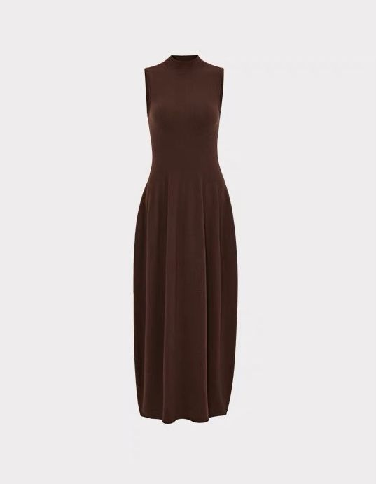 Women′s Temperament Half Turtleneck Knitted Wool Dress, Bud-Shaped Dress.