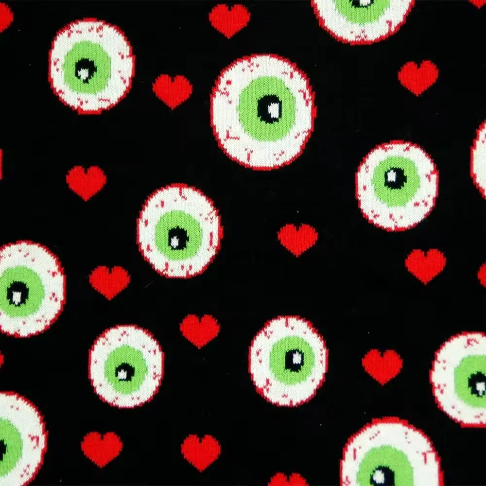 Jacquard Pullover Winter Crew Neck Cotton Knitted Designer Custom Knit Halloween Sweater