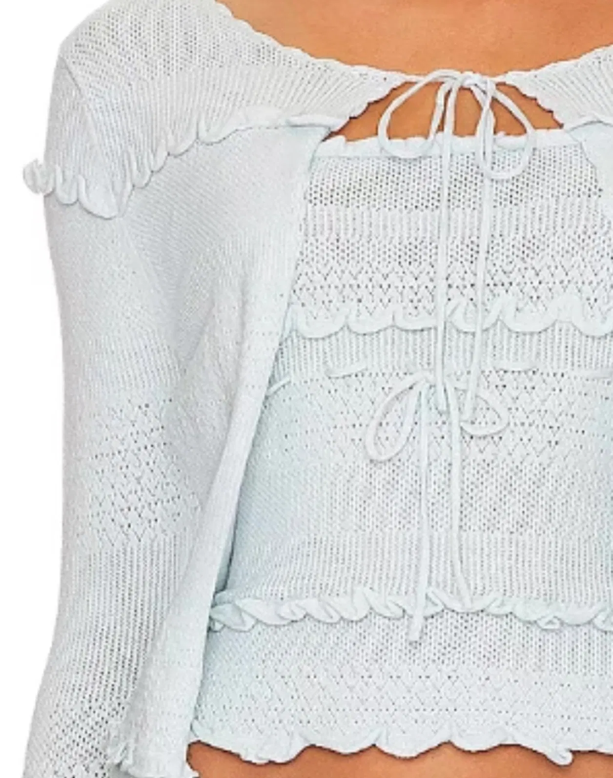 Wholesale Women Solid Color 2 Piece Set Knit Cardigen and Vest Tops Elegant Sweater Casual Sweater