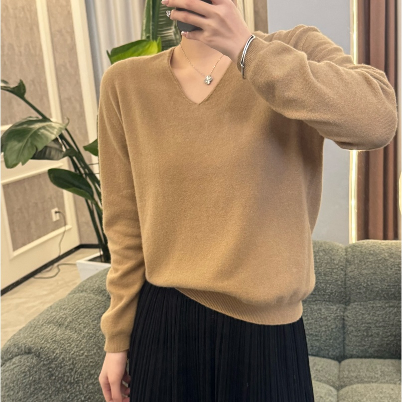 China OEM 100% Wool Thin Stylish Sweater for Lady