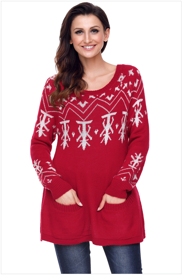 Knitwear Pullover Ladies Christmas Jumper Sweater