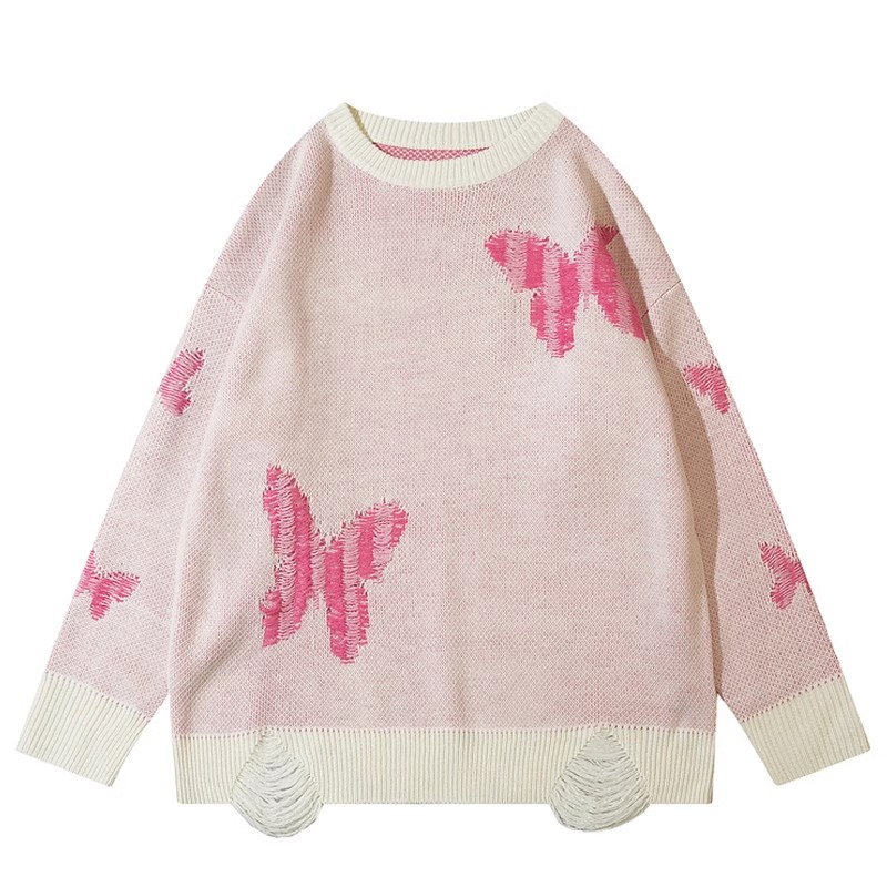 2025 New Design Unisex Two Tones Pullover Knit Cashmere Sweater