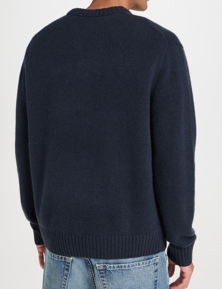 Men&prime;s MID Weight Knit Crew Neck Wool Cashmere Long Sleeves Pullover Sweater