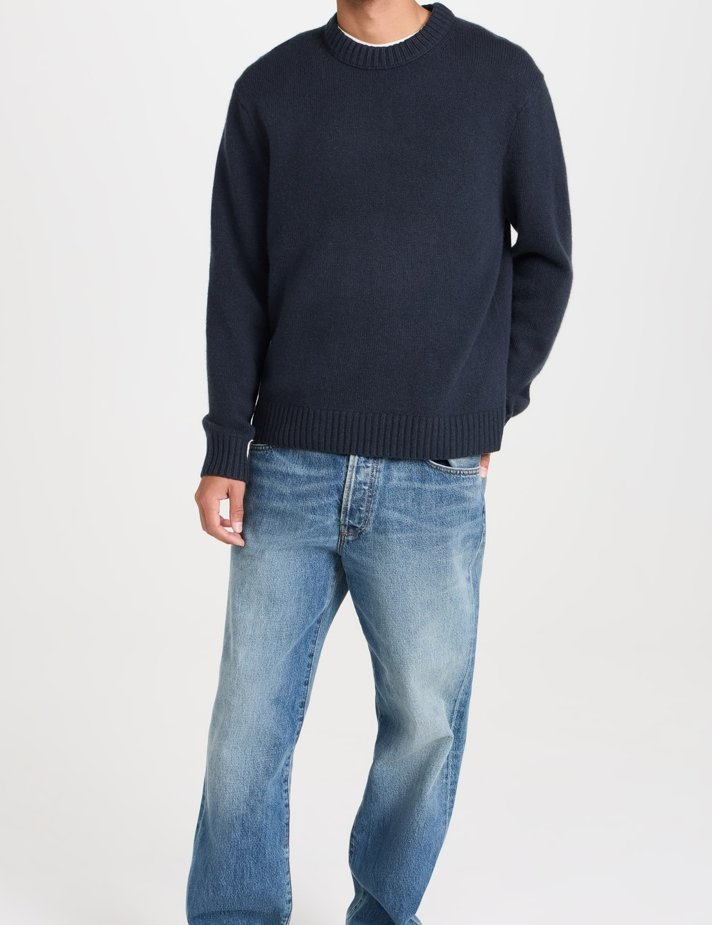 Men&prime;s MID Weight Knit Crew Neck Wool Cashmere Long Sleeves Pullover Sweater