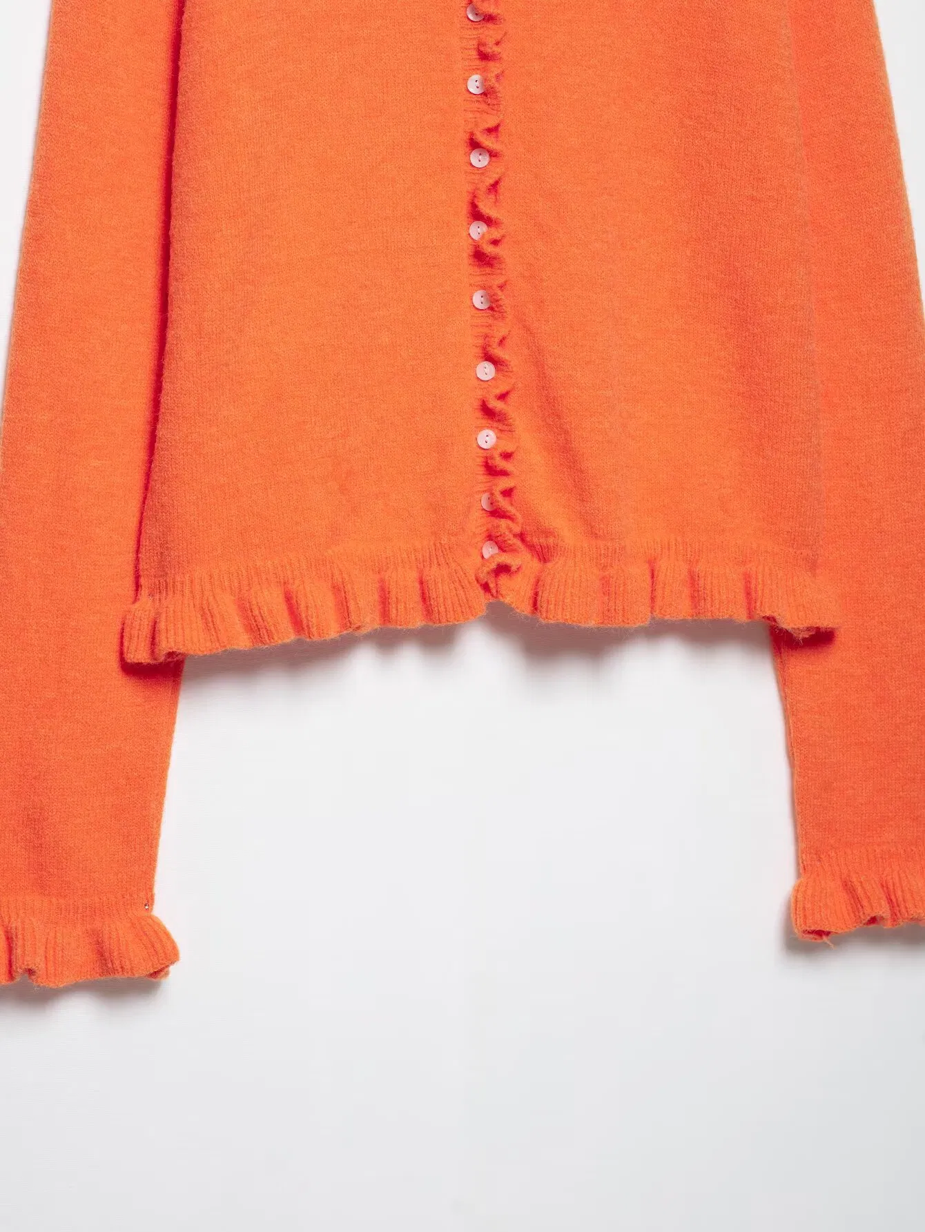 Za Women&prime;s Clothing Stacked Design Casual Knitted Women&prime;s Jacket Long Sleeved Buckle