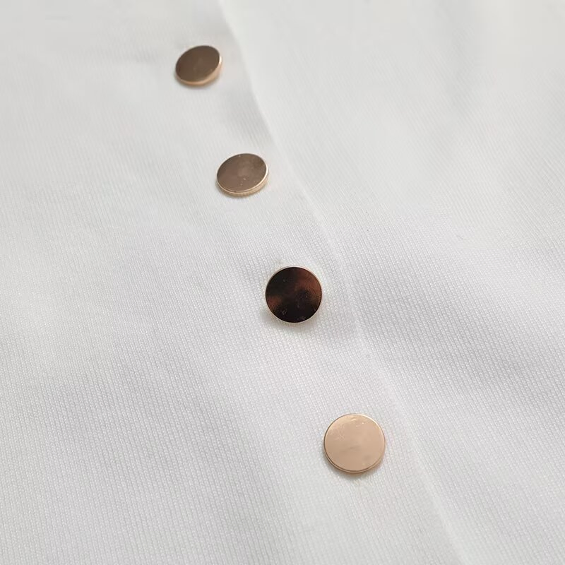 Za Women&prime;s Clothing Elastic Slim Versatile Round Neck Knitted Vest Sleeveless