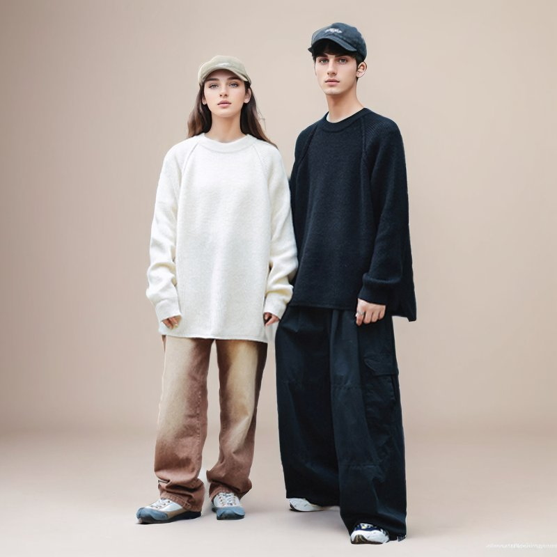 Wholesale Luxury New Arrival Men&prime;s Solid Winter Round Neck Long Sleeves Knitting Pullover Sweater Crafted Comfort Extravaganza