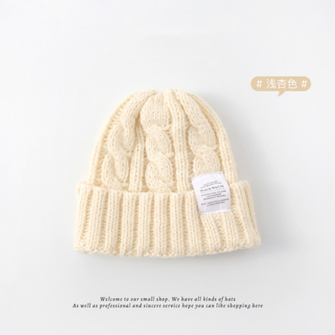 Custom Casual Cotton Beanie Warm Wholesale Fashion Stylish Plain Thick Autumn-Winter Hats