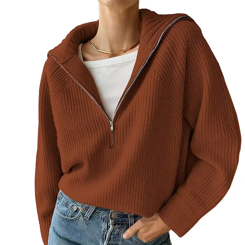 2025 European and American Style Knitted Top Short Coat Personality Fashion Trend Knitwear