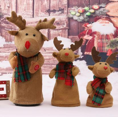 Electric Christmas Toy Christmas Tree Rocking Santa Hat Electric Climbing Santa Toy Decorations