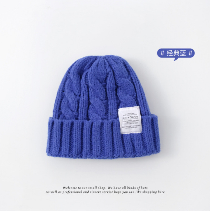 Custom Casual Cotton Beanie Warm Wholesale Fashion Stylish Plain Thick Autumn-Winter Hats