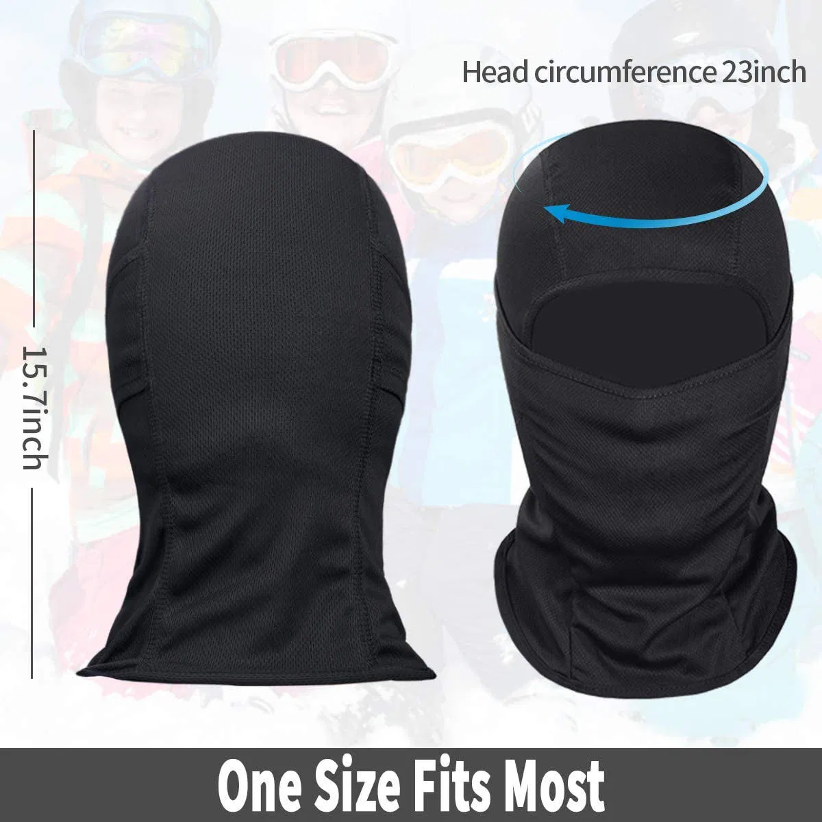 Custom Logo Manufacturer Red Tactico Ski Skull Cap Bandana Black Cagoule Windproof Mesh Outdoor Full Face Mask Balaclava