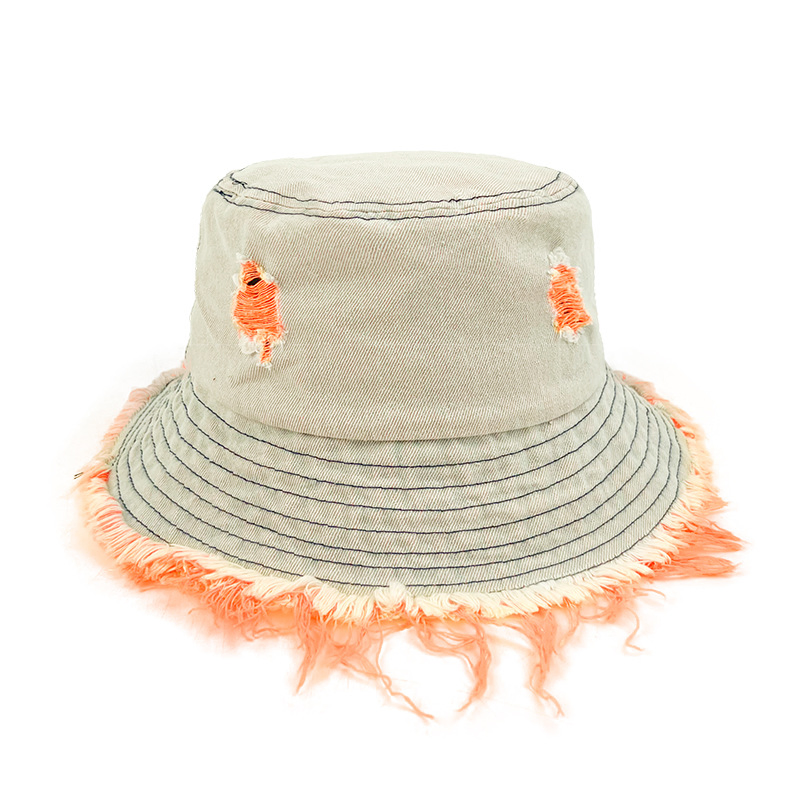 Customized Men Women Retro Leisure Bucket Outdoor Sunprotection Basin Cap Fisherman&#39;s Hat