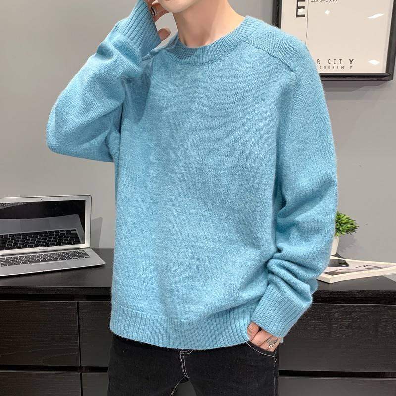 Winter 2022 Solid Color Simple Basic Turtleneck Sweater Men&prime;s Casual Long Sleeve Sweater