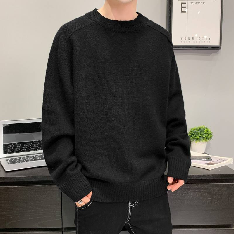 Winter 2022 Solid Color Simple Basic Turtleneck Sweater Men&prime;s Casual Long Sleeve Sweater