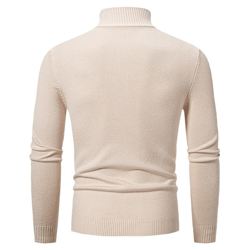 New Men&rsquor; S Autumn/Winter Knits: Solid - Color Turtleneck, Pullover Sweater &amp; Casual Outerwear.