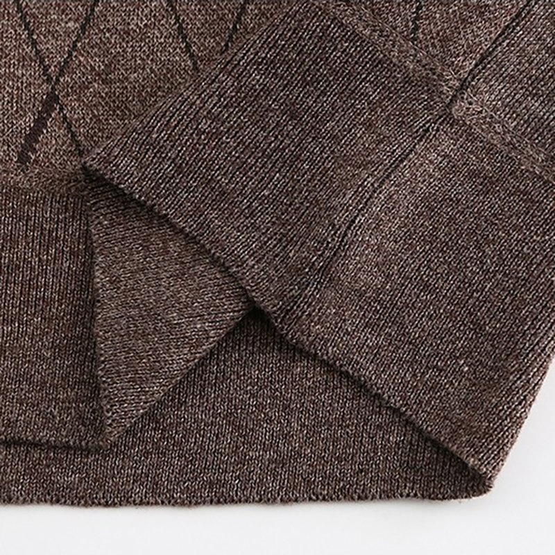 Hot Selling Button Loose Men Long Sleeve Knitted Sweater V-Neck Vintage Knitwear