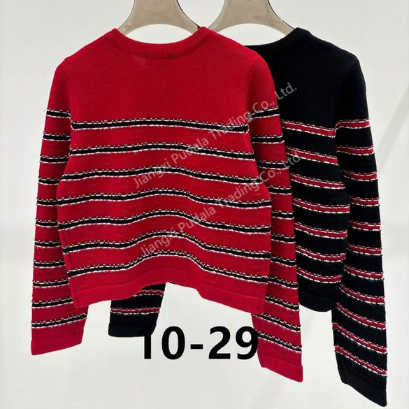 Long Sleeve Cardigan Clothing with Buttons Round Neck New Style Fashion Clothing Women Wool Sweater