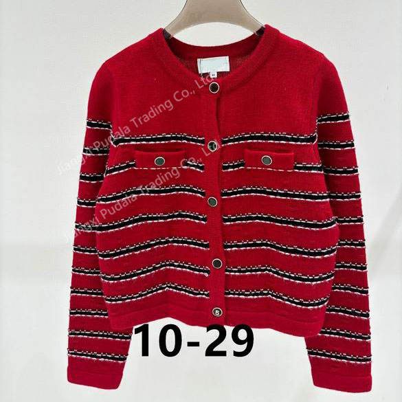 Long Sleeve Cardigan Clothing with Buttons Round Neck New Style Fashion Clothing Women Wool Sweater