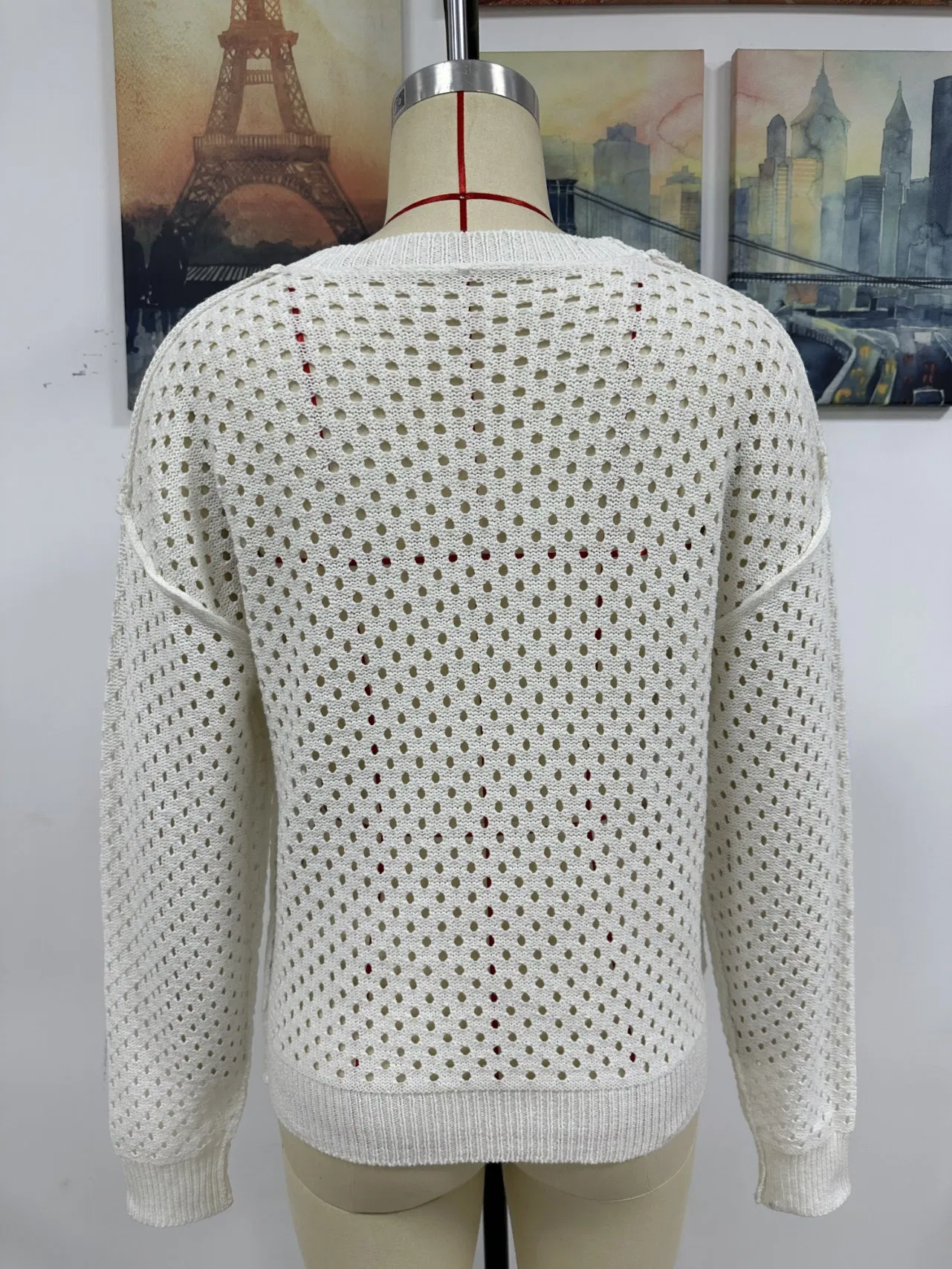 Summer Female Solid Color Women Knitwear Clothing Woman Hollowed out Casual Sexy Beach Thin Sweater