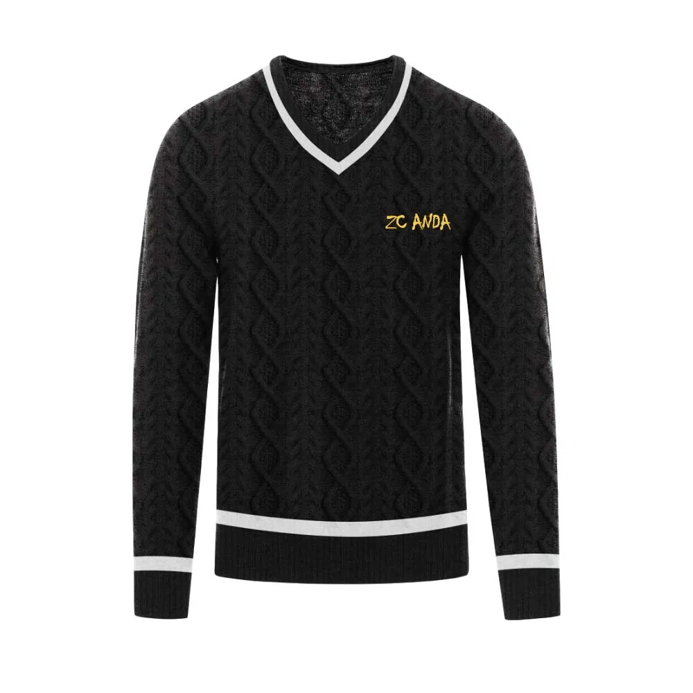 Sweater Latest Design Custom Logo Pattern and Size Knit Solid Sweater Top for Unisex
