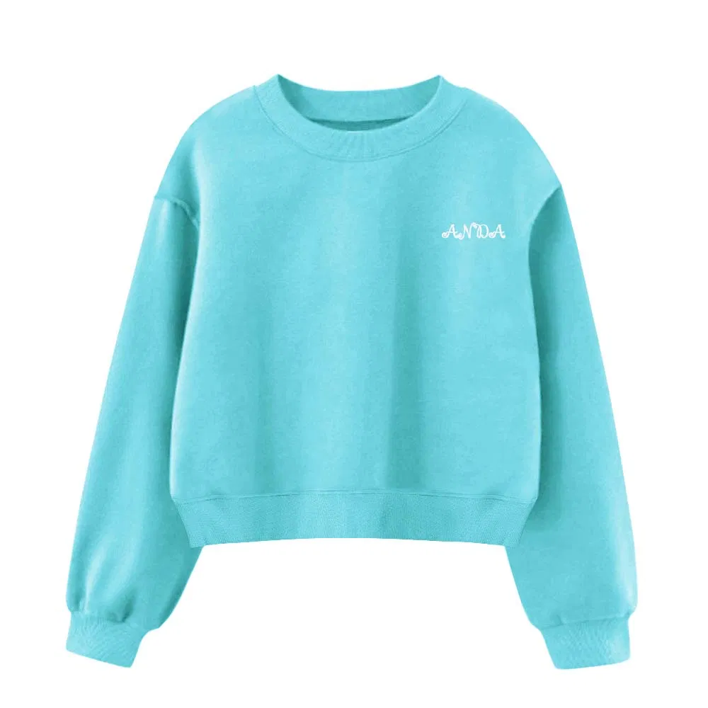 OEM Wholesale Custom Your Own Brand Printed Logo Cotton Men Oversized Crop Blank Hoodie