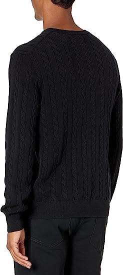 Black Knitted Classic Wholesale Soft Stretchy Sweaters for Custom
