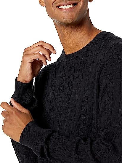 Black Knitted Classic Wholesale Soft Stretchy Sweaters for Custom