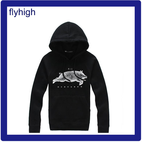 Fashion Black Color Embroidery Sweat Shirt